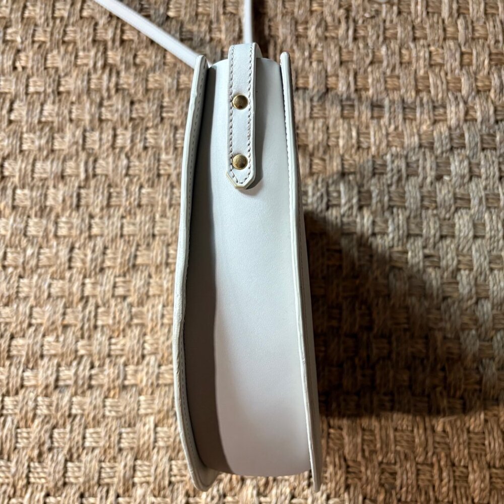 The Stowe cream leather curved shoulder crossbody bag - Picture 8 of 10